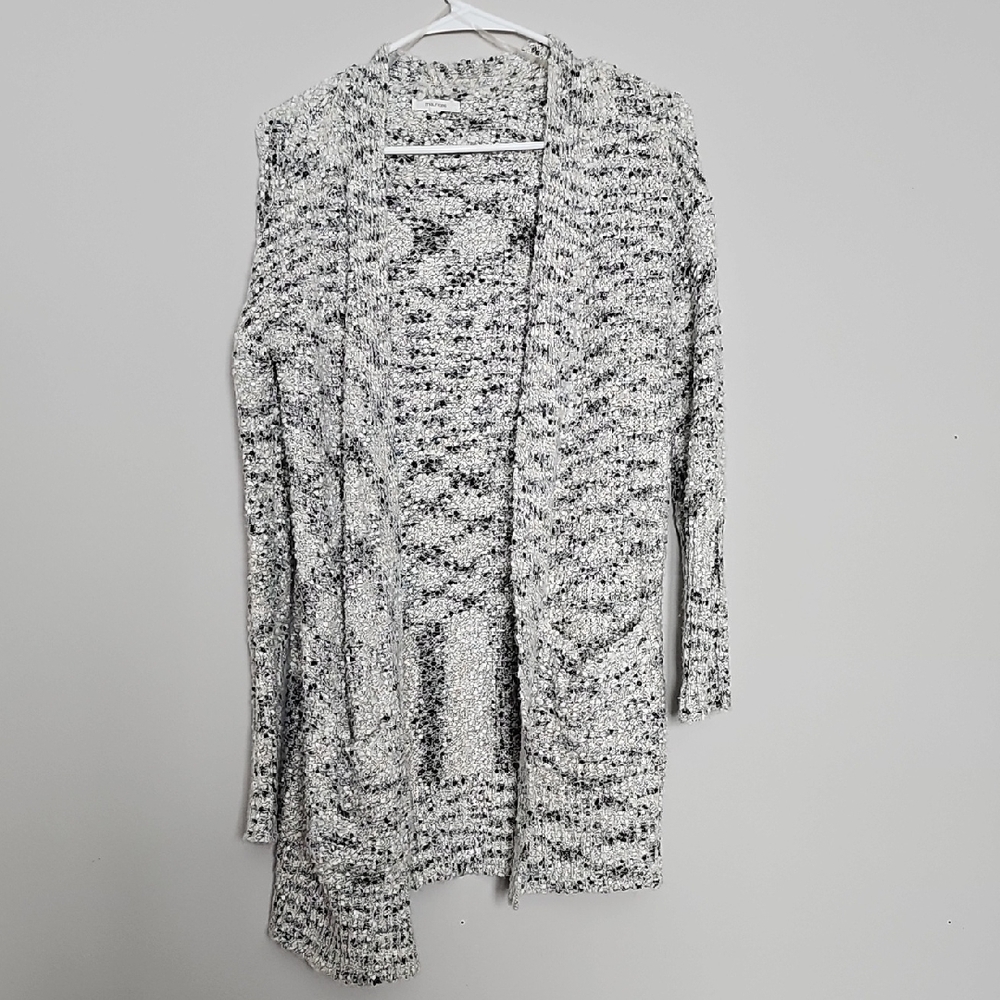 Maurices Black and White Knit Cardigan
